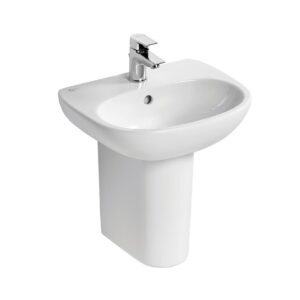 Ideal Standard Tesi 45cm 1 Hole Handrinse Washbasin & Semi-Pedestal