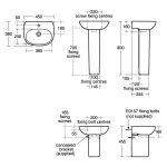 Ideal Standard Tesi 45cm Handrinse Basin 1 Hole T0313 White