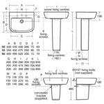 Ideal Standard Tempo 500mm 2 Taphole Basin & Semi Pedestal