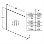 Ideal Standard 60cm Bathroom Mirror T3366