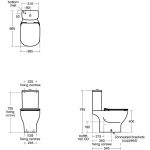 Ideal Standard Tesi Aquablade Close Coupled Cistern 6/4 Litre