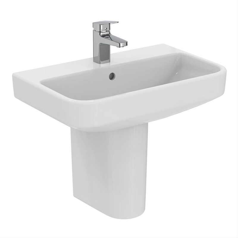 Ideal Standard i.Life S 60cm Compact 1 Hole Basin & Semi-Pedestal