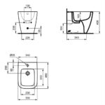 Ideal Standard i.life S Compact Back To Wall Bidet T4595