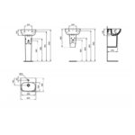 Ideal Standard i.Life A 400mm 1 Taphole Basin & Full Pedestal