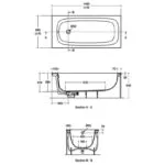 Ideal Standard i.Life Single Ended Bath 1500x700mm T4770