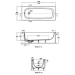 Ideal Standard i.Life Single Ended Water Saving Bath 1700x700mm T4781