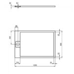 Ideal Standard i.Life Ultra Flat Shower Tray 1200x800mm T5220 White