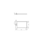 Ideal Standard i.life Ultra Flat S 1200x700mm Shower Tray T5233 Grey