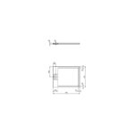 Ideal Standard i.life Ultra Flat S 900x700mm Shower Tray T5237 Grey