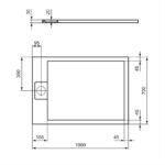 Ideal Standard i.life Ultra Flat S 1000x700mm Shower Tray T5240 White