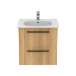 Ideal Standard i.Life A 640mm Natural Oak Wall Unit & Basin