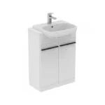 Ideal Standard i.Life A 2 Door 600mm Floor Unit & Basin Matt White