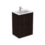 Ideal Standard i.Life A 640mm Floor Unit & Basin Coffee Oak