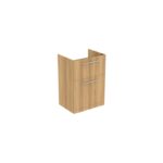 Ideal Standard i.life A 60cm Floor Vanity Unit, 2 Drawers, Natural Oak