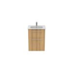 Ideal Standard i.life A 60cm Floor Vanity Unit, 2 Drawers, Natural Oak