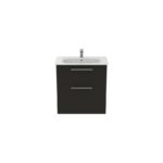 Ideal Standard i.life A 80cm Floor Vanity Unit, 2 Drawers, Matt Carbon Grey