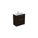 Ideal Standard i.life A 80cm Floor Vanity Unit, 2 Drawers, Coffee Oak