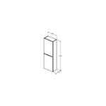 Ideal Standard i.life S 40cm Compact Half Column Unit Matt Quartz Grey