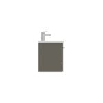 Ideal Standard i.life S 50cm Compact Wall Vanity Unit, 1 Drawer, Matt Quartz