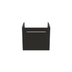 Ideal Standard i.life S 50cm Compact Wall Vanity Unit, 1 Drawer, Matt Carbon