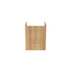 Ideal Standard i.life S 50cm Compact Wall Vanity Unit, 2 Drawers, Natural Oak