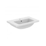 Ideal Standard i.Life S 600mm 1 Drawer Matt White Wall Unit & Basin, Chrome Handle