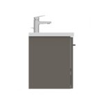 Ideal Standard i.Life S 600mm Wall Unit & Basin, Matt Grey, Black Handle