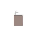 Ideal Standard i.life S 80cm Compact Wall Vanity Unit, 1 Drawer, Matt Griege