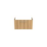 Ideal Standard i.life S 80cm Compact Wall Vanity Unit, 1 Drawer, Natural Oak