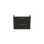 Ideal Standard i.life S 80cm Compact Wall Vanity Unit, 2 Drawers, Matt Carbon