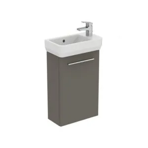 Ideal Standard i.Life S Guest 45cm Matt Grey Unit & Basin, Chrome Handle