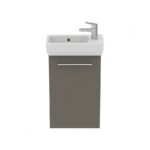 Ideal Standard i.Life S Guest 45cm Matt Grey Unit & Basin, Chrome Handle