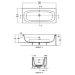 Ideal Standard i.Life Double Ended Water Saving Bath 1700x750mm T5316