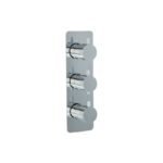 Imex Ravine Chrome 3-Handle 2-Outlet Concealed Shower Valve