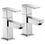 Imex Bloque Basin Pillar Taps (Pair)