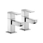 Imex Bloque Bath Pillar Taps (Pair)