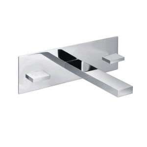 Imex Bloque 3 Hole Wall Mounted Basin Mixer Tap