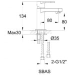 Imex Duro Cloakroom Basin Mixer Tap