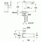 Imex Alma Single Side Lever Basin Mixer Tap