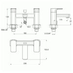 Imex Flite Bath Shower Mixer with Kit