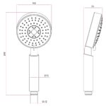 Imex Essence Three Function Shower Handset