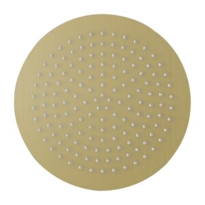 Imex Slimline 300mm Brushed Brass Round Shower Head