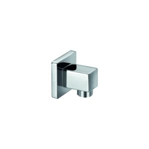 Imex Square Brass Wall Outlet Elbow Chrome