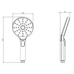 Imex Ravine Chrome Multifunction Shower Handset