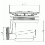 Imex 90mm Fastflow Shower Waste Chrome