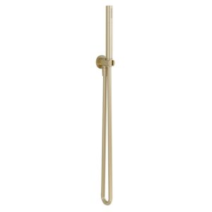 Imex Arco Pencil Shower Handset with Hose & Outlet Brushed Brass