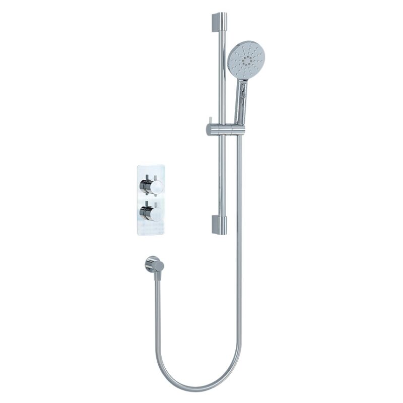 Imex Ravine Concealed Thermostatic Valve with Slide Rail Kit Chrome