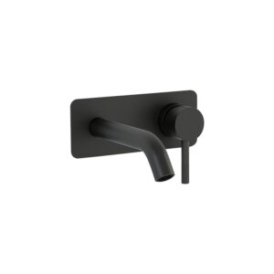 Imex Ravine Wall Basin Mixer Tap Matt Black