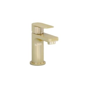 Imex Suburb Small Basin Mixer Tap Brushed Brass