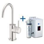 InSinkErator FH3010 Hot Water Tap & Neo Tank Brushed Steel